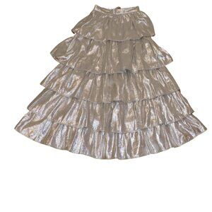 Antonio Melani Metallic Tiered Ruffle Skirt – NWT (Size 0)
